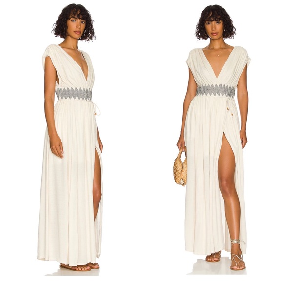 Free People Devon Midi Dress Tea - Picture 5 of 11